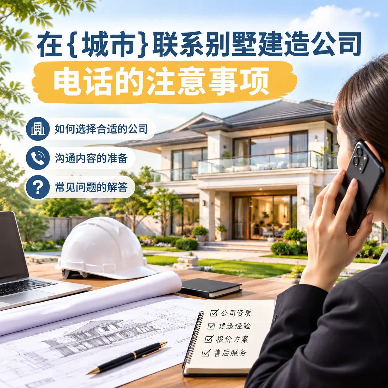 在铜仁联系别墅建造公司电话的注意事项