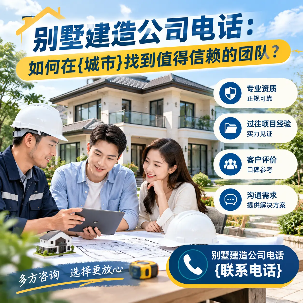 别墅建造公司电话:如何在铜仁找到值得信赖的团队?