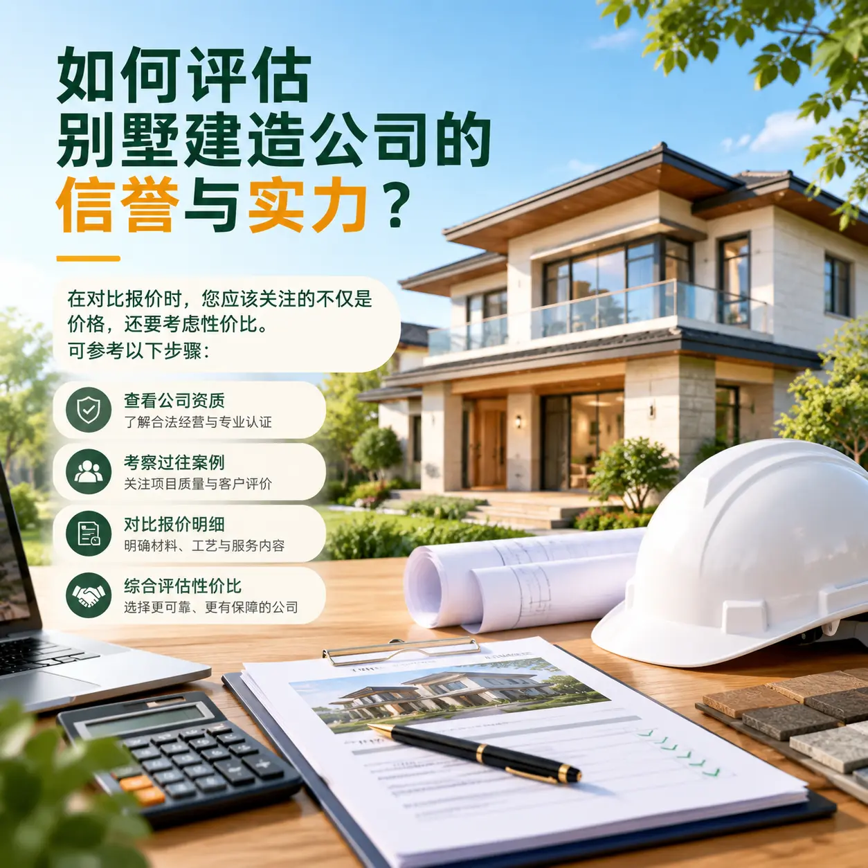 如何评估 铜仁 别墅建造公司的信誉与实力？
