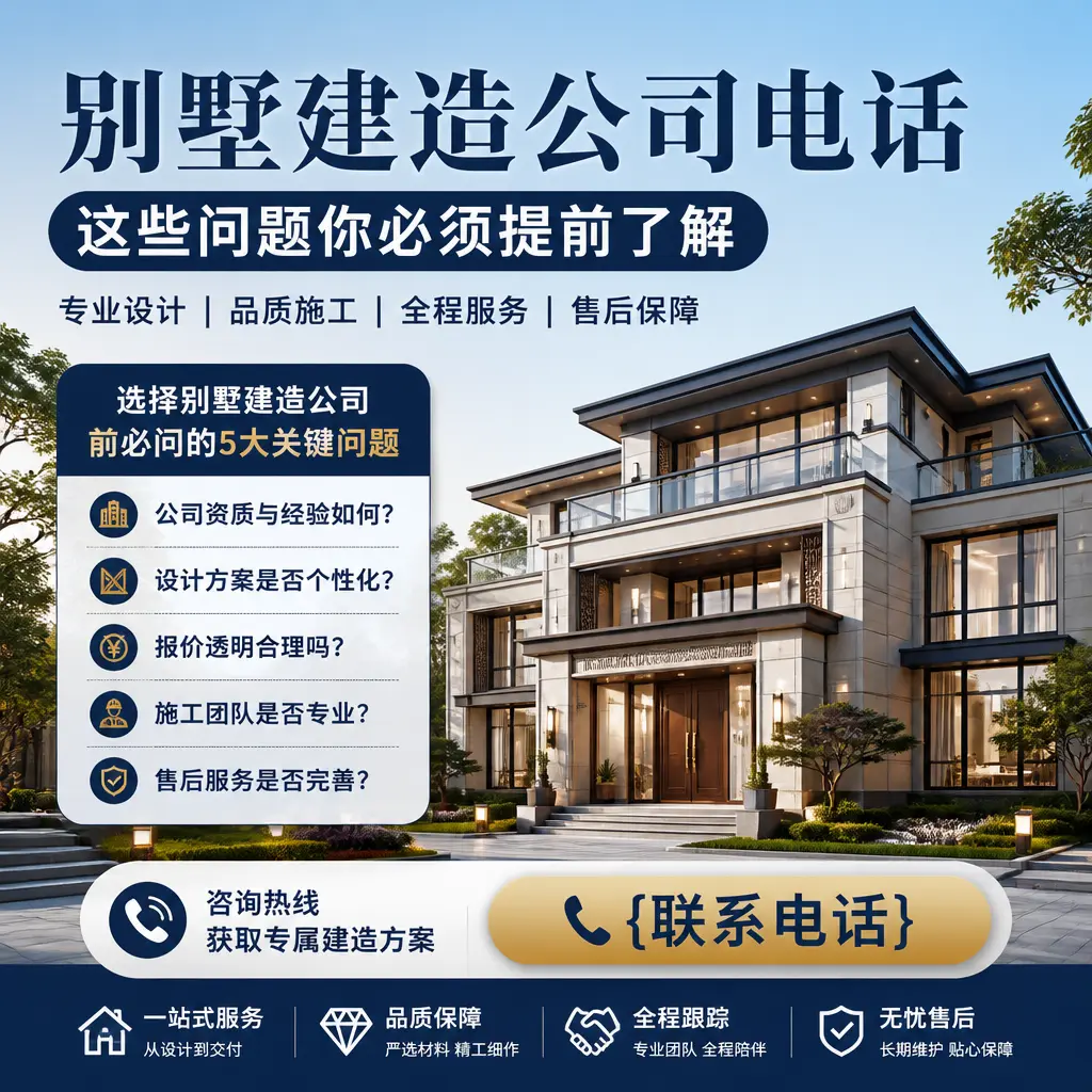 铜仁别墅建造公司电话，这些问题你必须提前了解